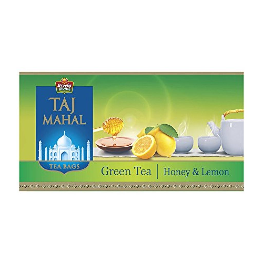 Taj Mahal Honey Lemon Green Tea Bags, 25 Pieces OMGTricks