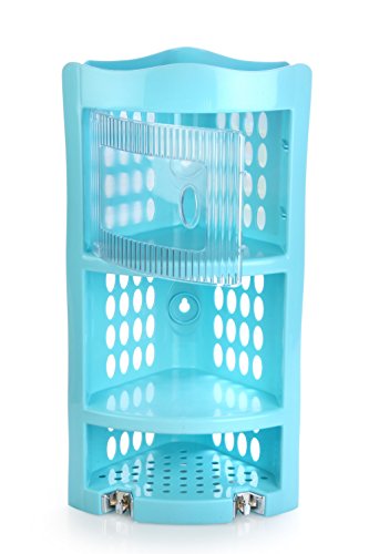 Nayasa Plastic Corner Rack, Blue (SKU-111 (61)) - OMGTricks