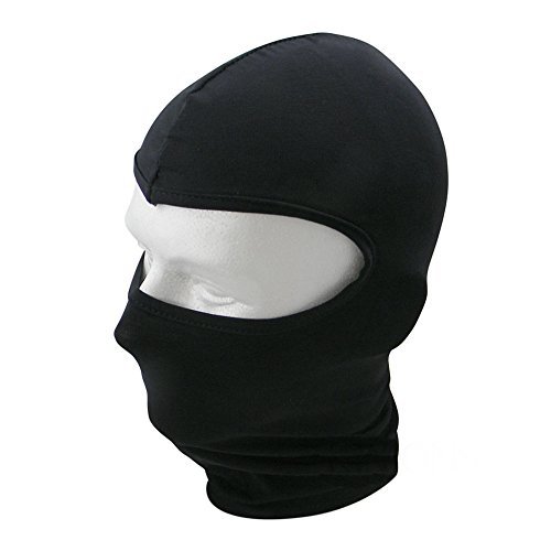Balaclava Polyester Full Face Mask for Bike Riding (Black) OMGTricks