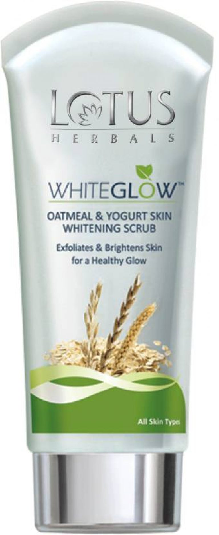 Lotus Whiteglow Oatmeal & Yogurt Skin Whitening Scrub (100 g) OMGTricks