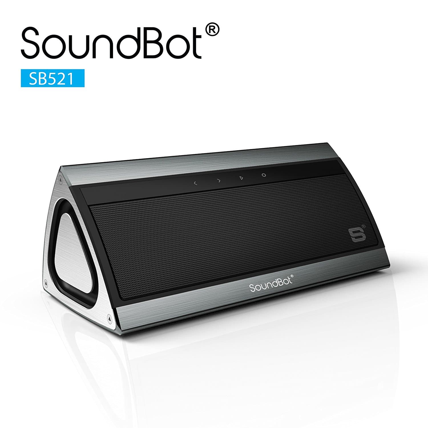 SoundBot SB521 Bluetooth Speakers (Stainless Steel Brushed Metallic ...