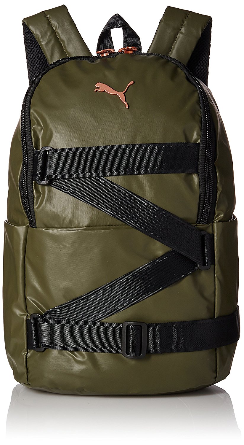 Puma 19 Ltrs Olive Night Puma Black Laptop Backpack (7482101) OMGTricks