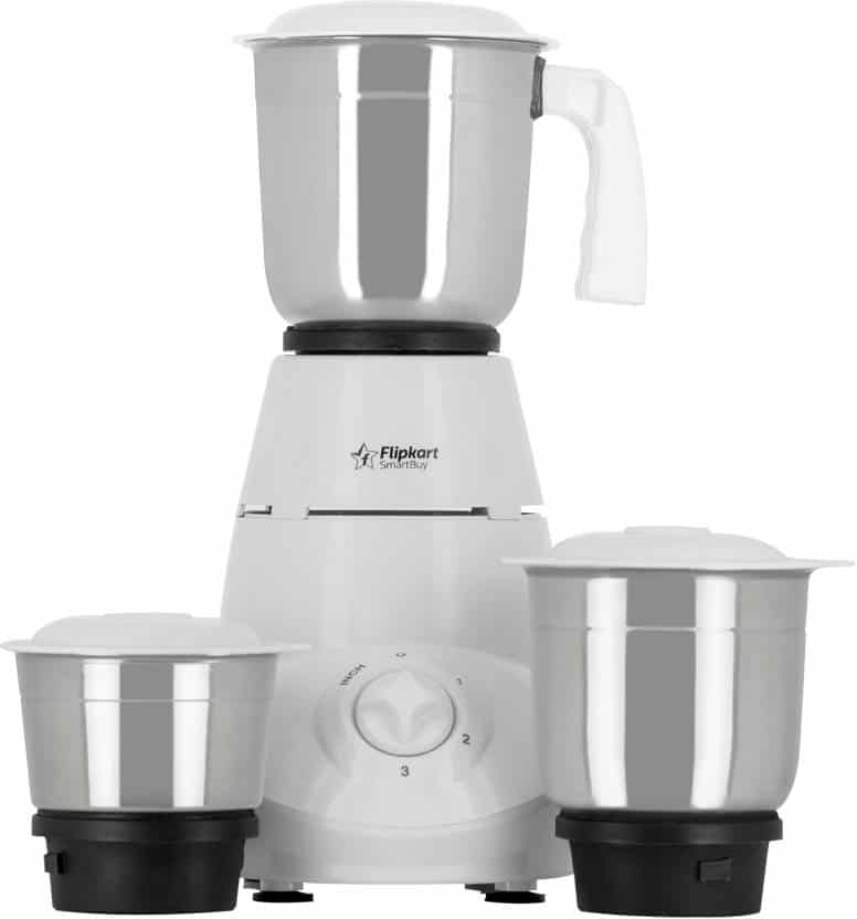 Flipkart SmartBuy Classico 500 W Mixer Grinder (White, 3 Jars) OMGTricks