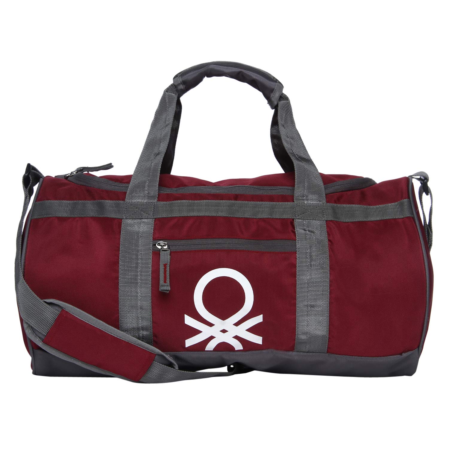 United Colors of Benetton Gym Bag Polyester 45 cms D Red/Grey Gym ...