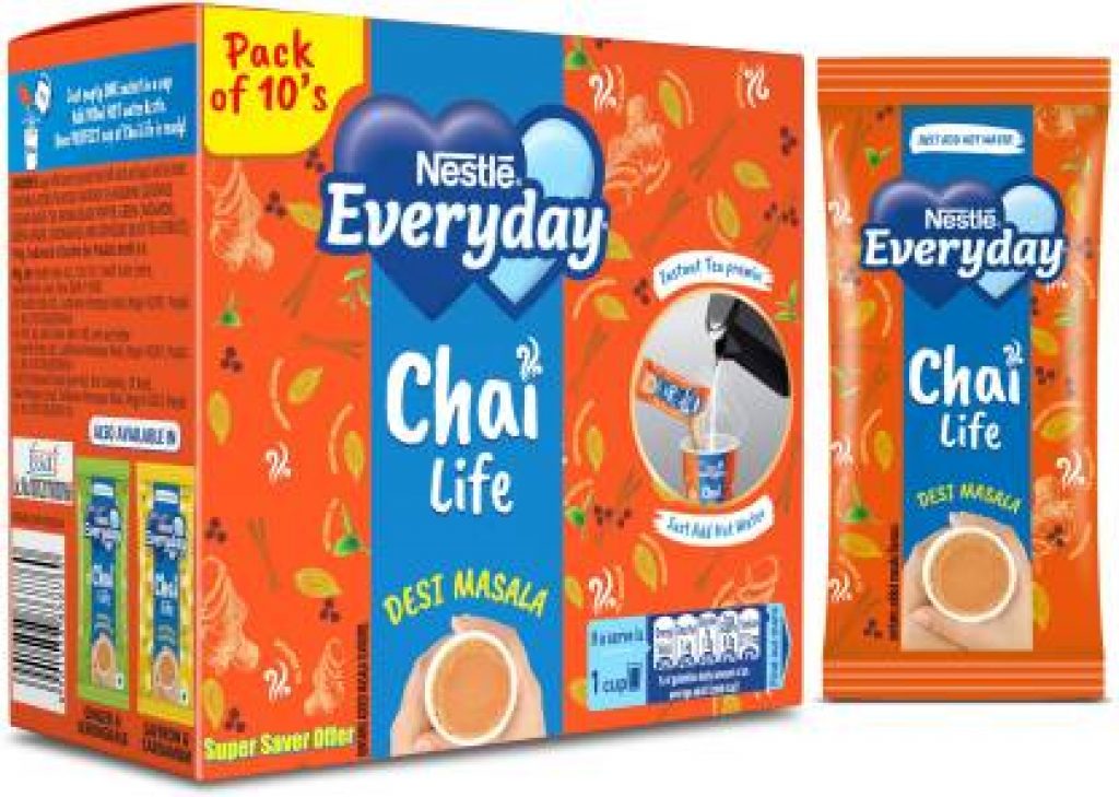 Nestle Everyday Chai Life Desi Masala Instant Tea Box (160 g) OMGTricks