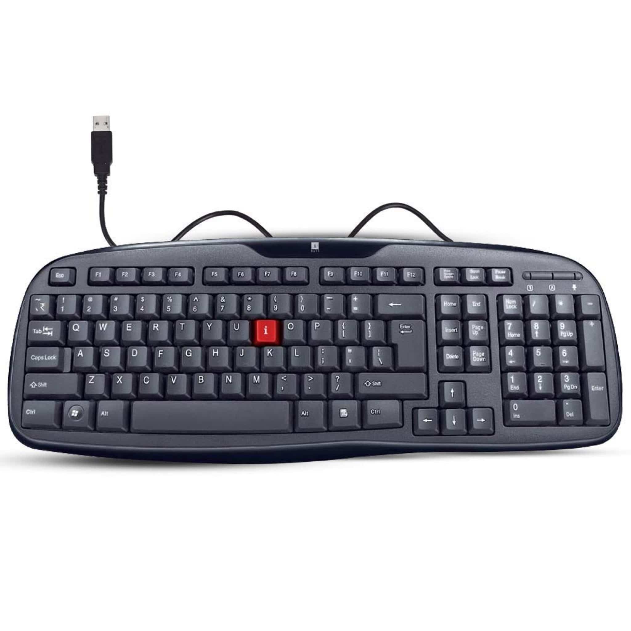 iBall Winner Soft Keys Water Resistant Wired Keyboard OMGTricks