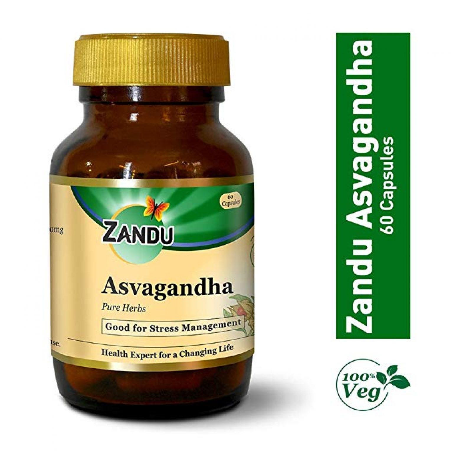 Zandu Ashwagandha (Ayurvedic Indian Ginseng), for General wellness 60