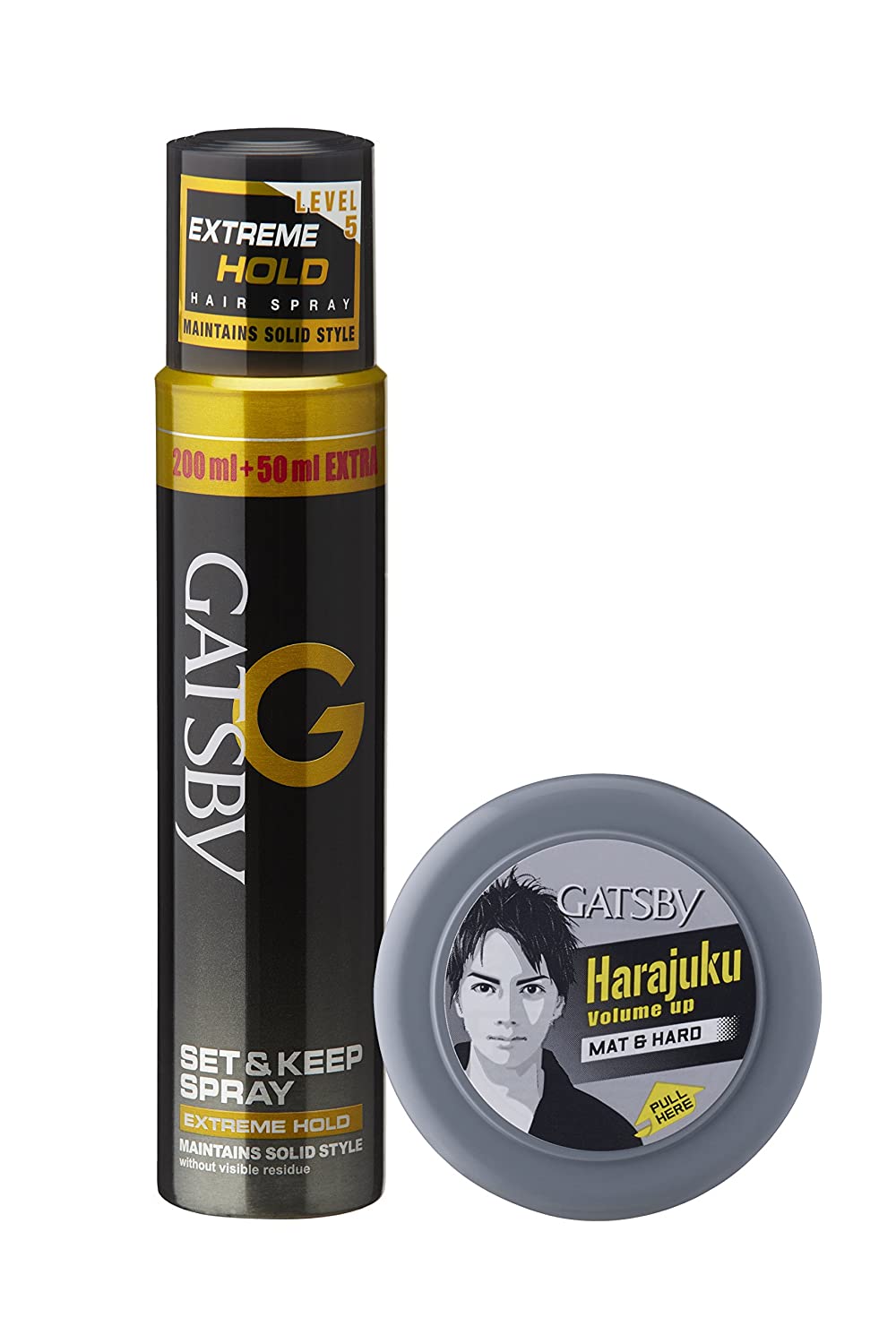 Gatsby Set and Keep Extreme Hold Hair Spray with Mat and Hard Hair