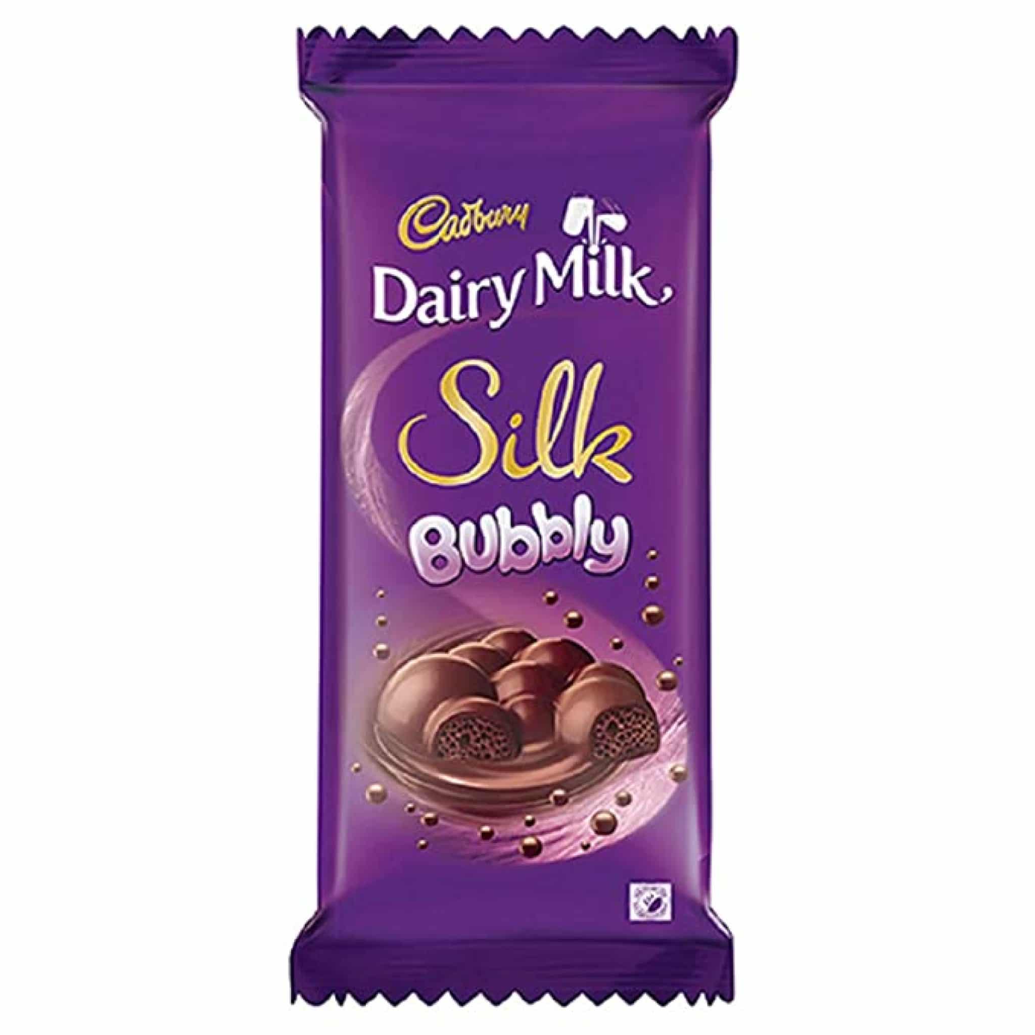 Cadbury Dairy Milk Silk Bubbly Chocolate bar, 120g (Pack of 3) OMGTricks