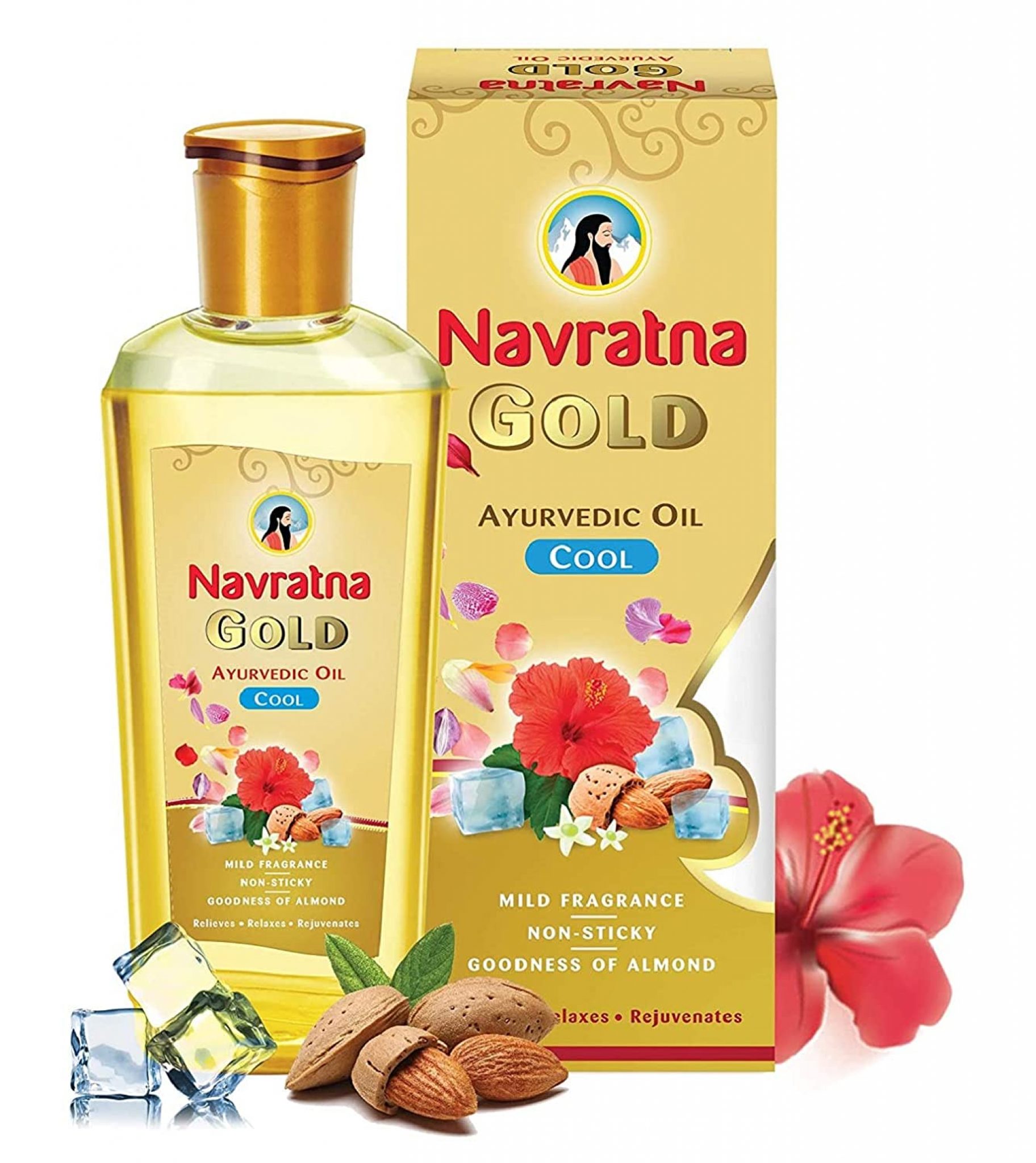 Navratna Gold Ayurvedic Oil Navratna Gold Ayurvedic Oil, Gold, 200 ml