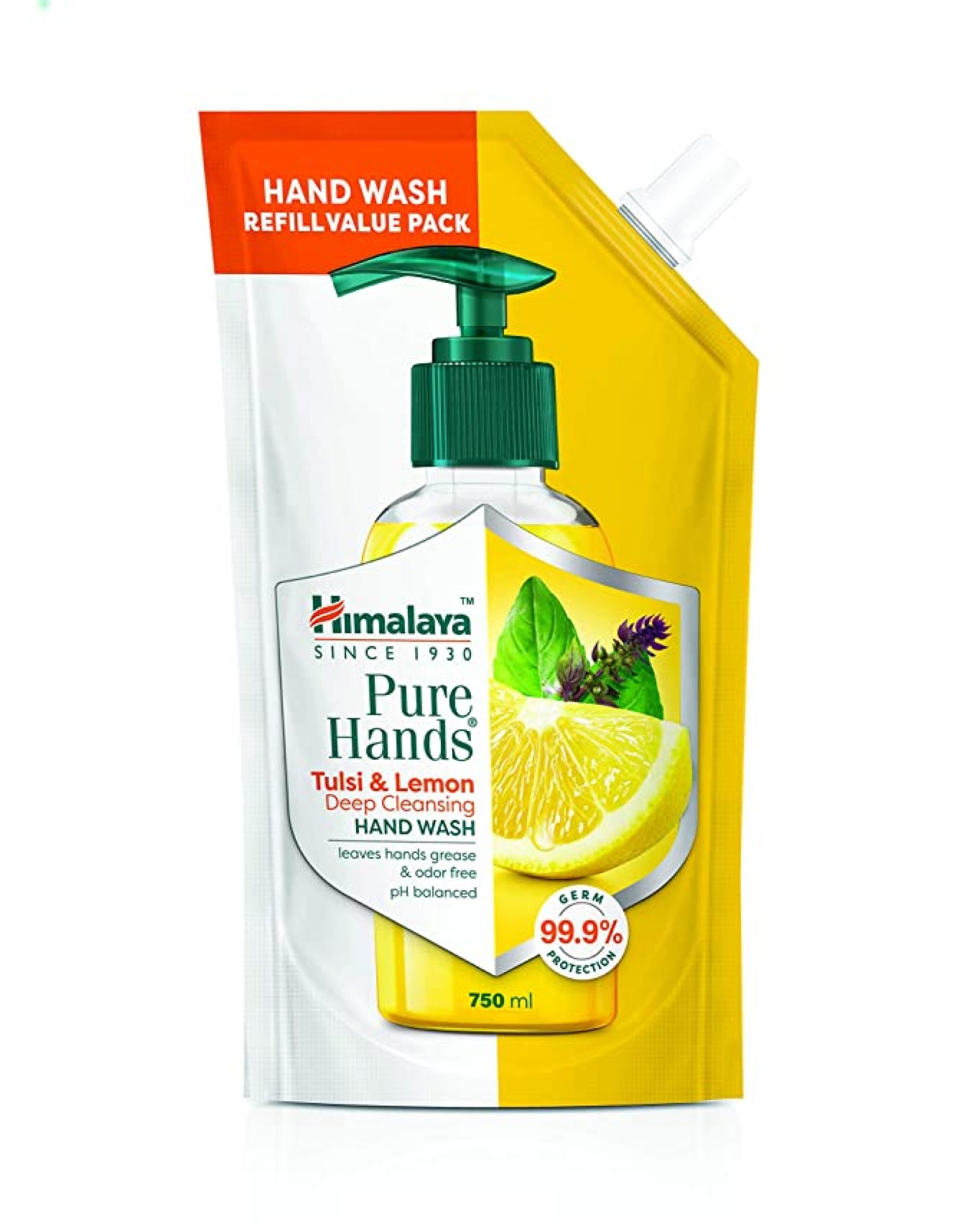 Himalaya Pure Hands Deep Cleansing Tulsi and Lemon Hand Wash Refill