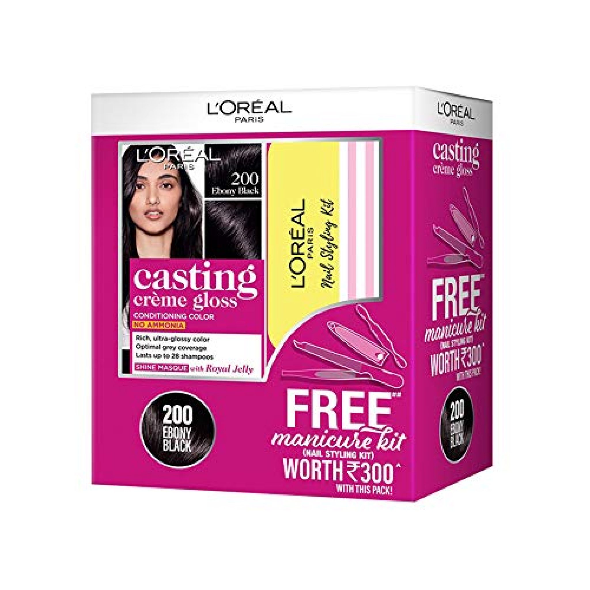 loreal casting creme gloss ebony black