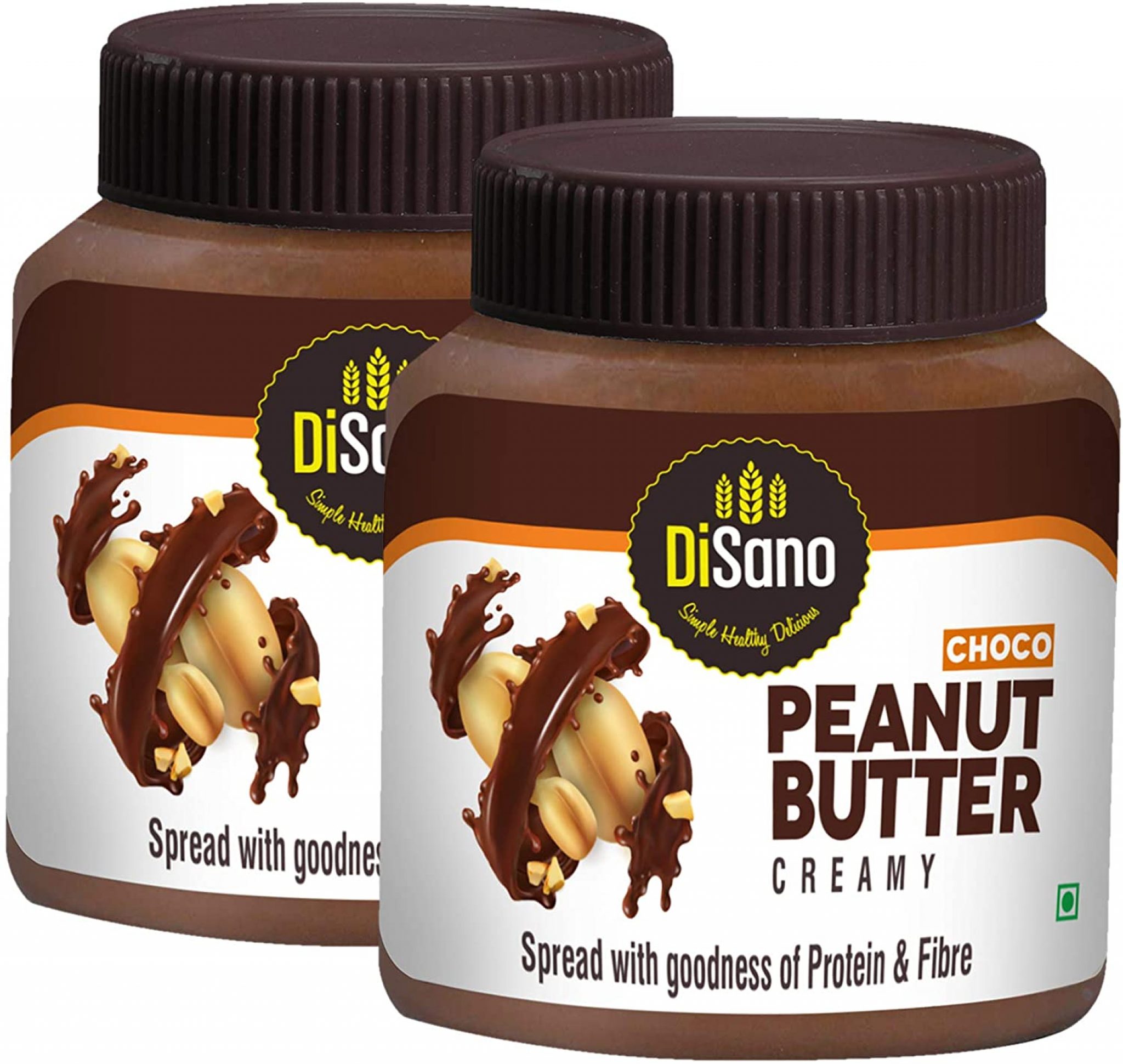 DiSano Choco Peanut Butter Creamy Bottle, 2 X 350 g OMGTricks
