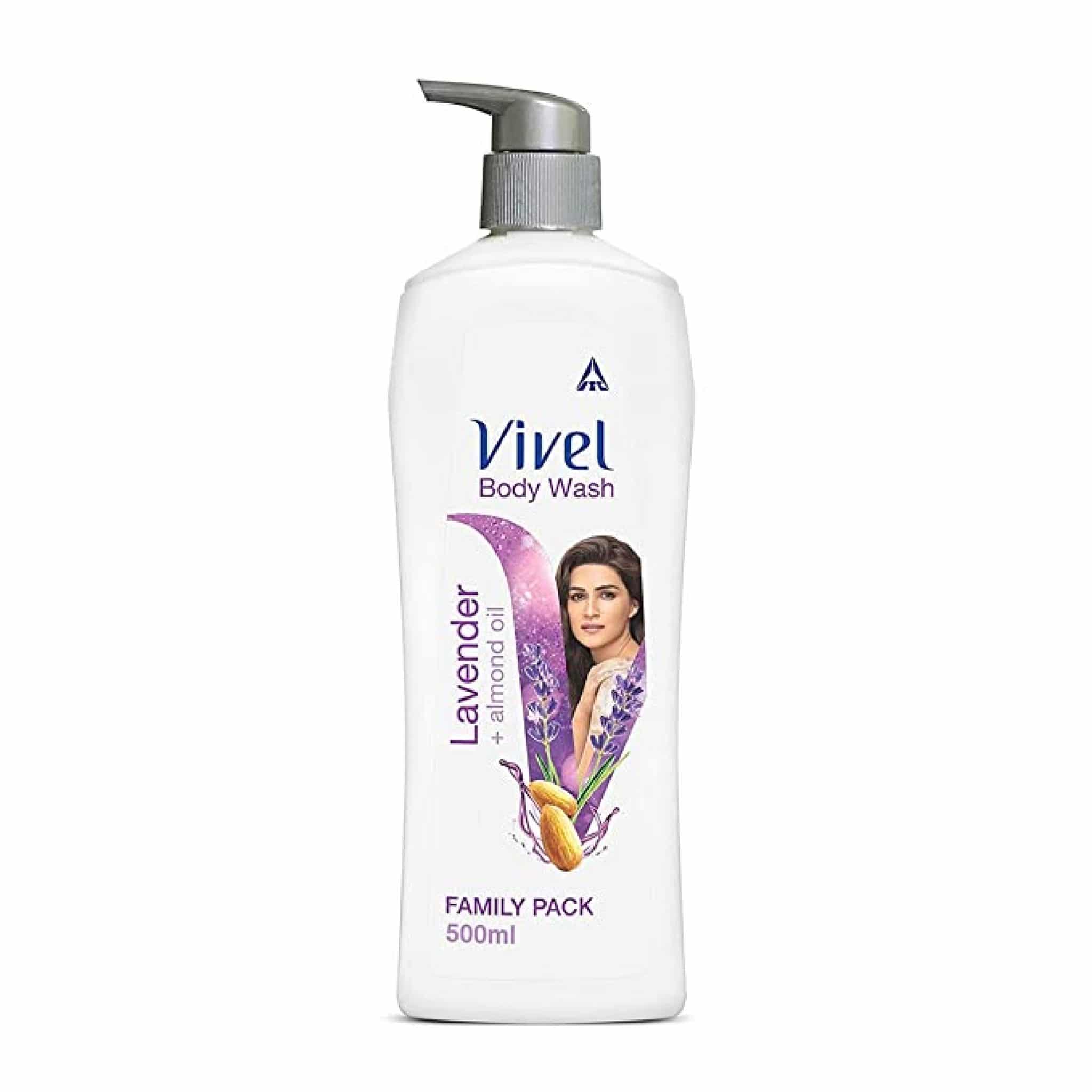 Vivel Body Wash, Lavender & Almond Oil Shower Crème , 500 ml Pump