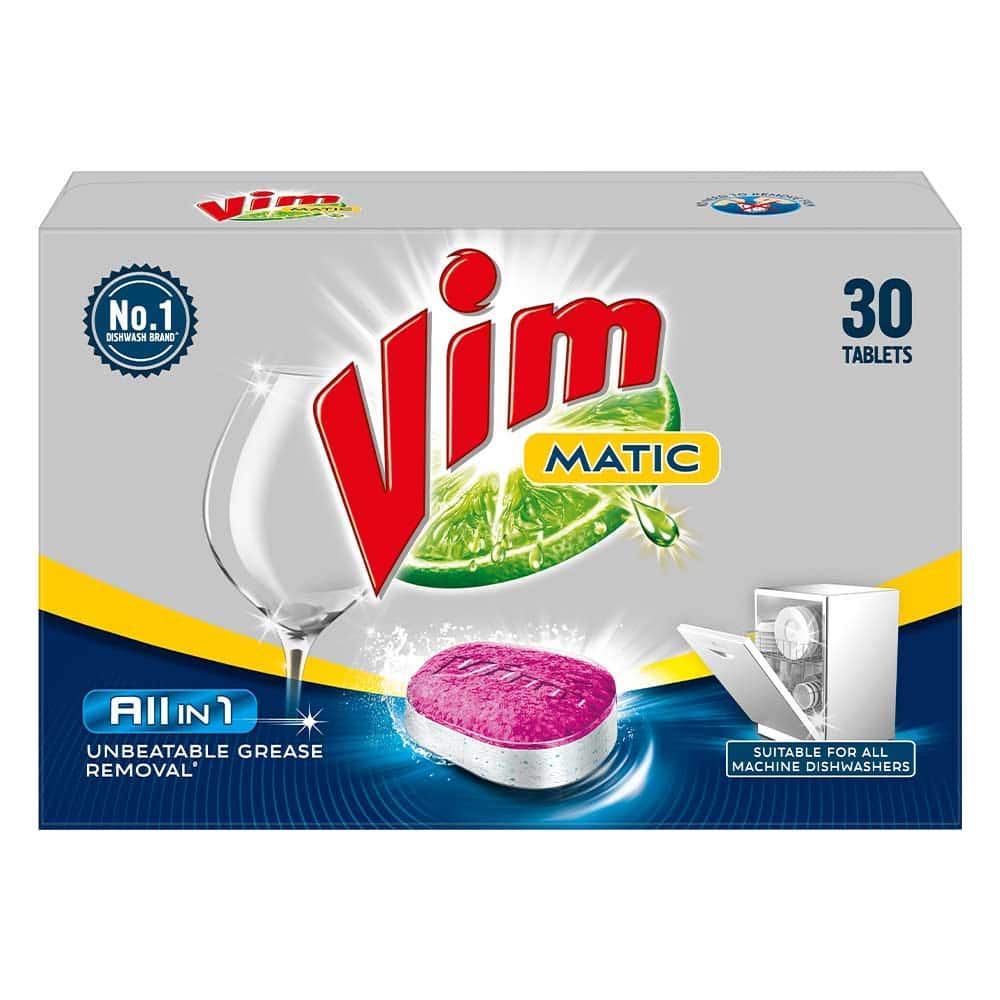 vim matic dishwasher tablet