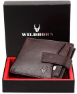 WildHorn® RFID Protected Genuine High Quality Leather Wallet for Men ( Brown )