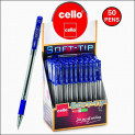 Cello Pens Export Pack 50 Soft-Tip Ballpen (Blue ink)