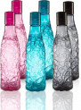 Flipkart SmartBuy Designer Mosaic Bottle – 1000ml – PET  (Pack of 6, Multicolor, PET)
