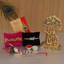 Rakhis for Bhai Bhabhi Brother with Gifts Hamper