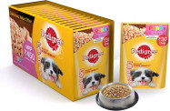 Pedigree Gravy Chicken Chunks for Puppy Chicken Dog Food  (1.2 kg, Pack of 15)