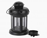 AYMH Black Metal Tealight Holder Hanging Lantern