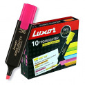 Luxor 1851 Highlighter – Pink – Box of 10