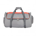 Safari Fabric 49 cms Grey Soft Sided Carry-On (Grid Duffle 55 Grey)