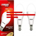 Eveready 12wCDLpk2 Base B22 12-Watt LED Bulb (Pack of 2, White)