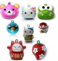 Pet Wholesale Cartoon Bell for Collar for Cats and Dogs (2 Charm, Small), Color May Vary