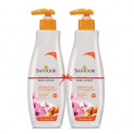 Santoor Perfumed Body Lotion for Whitening & UV Protection with Sandalwood & Sakura Extracts, 250ml (Buy 1 Get 1)