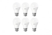 Surya Neo Base B22 7-Watt LED Lamp (Pack of 6, White)
