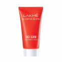 Lakme Blush & Glow Strawberry Face Scrub, 50g