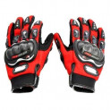 Probiker Full Finger Gloves for Bikers (Red), Large