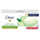 Dove Fresh Moisture Beauty Bathing Bar makes skin soft & refreshed Buy 5 Get 1 (450gms)