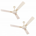 Luminous Deco Premium Audie 1200mm Ceiling Fan (Butter Cream, Pack of 2)