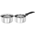 Amazon Brand – Solimo – 2 Pcs Stainless Steel Cookware Set