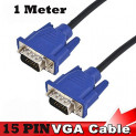 15Pin VGA Male To Male Cable Lead For PC Monitor Tv Lcd Plasma Projector TFT
