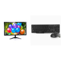 ZEBRONICS A22FHD LED 54.6cm (21.5″) 1920×1080 FHD Resolution Monitor & Zeb-Companion 107 USB Wireless Keyboard and Mouse Set with Nano Receiver