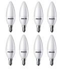 Philips 4-Watt 400-lumen Frosted Candle E14 Base (Warm White, Pack of 8)