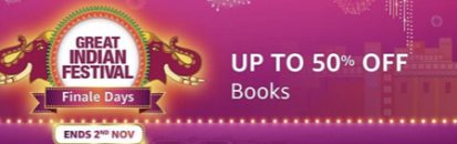 Amazon Books – Get Rs.50 Cashback On Min Rs.350