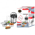 Sorabh MG-4 Stainless Steel Marigold Set for Home, Office & Picnic