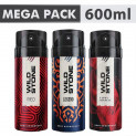 Wild Stone Deodorant Body Spray Pack Of 3