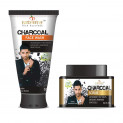 Nutramantra Face Therapy (Charcoal Facewash, 50ml + Charcoal Scrub, 50g)