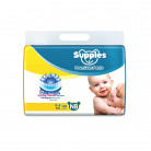 Supples Premium 12 Hrs Absorption Zig Zag Channel Baby Diaper Pants (0-5Kg), 80 Piece, White