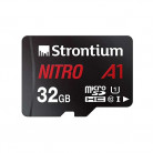 Strontium Nitro A1 32GB Micro SDHC Memory Card 100MB/s A1 UHS-I U1 Class 10 with High Speed Adapter
