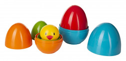 Giggles – Nesting Eggs , Multicolour Nesting toy with a Chik