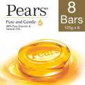 Pears Pure And Gentle Bathing Bar, 125g (Pack Of 8)