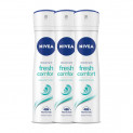 NIVEA Fresh Comfort Deodorant, 150 ml (Pack of 3)