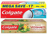 Colgate Swarna Vedshakti – 200 g with Active Salt Toothpaste – 300 g
