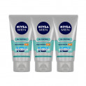 NIVEA Men Oil Control Moisturiser 10x whitening, 50ml (Pack of 3)